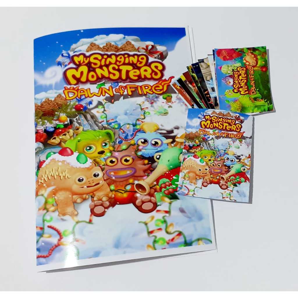 Álbum de Figurinhas para Colorir My Singing Monsters Meus Monstros Cantores  | Shopee Brasil