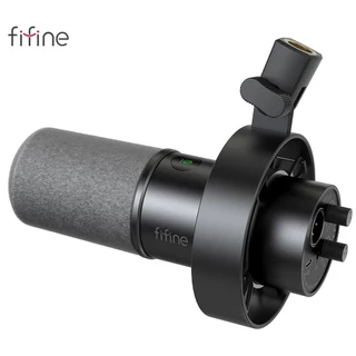 Microfone Fifine K688 USB/XLR Preto - ENVIO NACIONAL