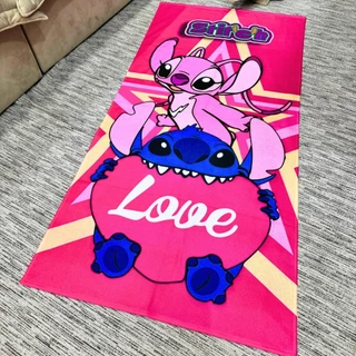 Toalha Infantil Banho Praia Algodão Lilo Stitch E Angel em Oferta na Shopee