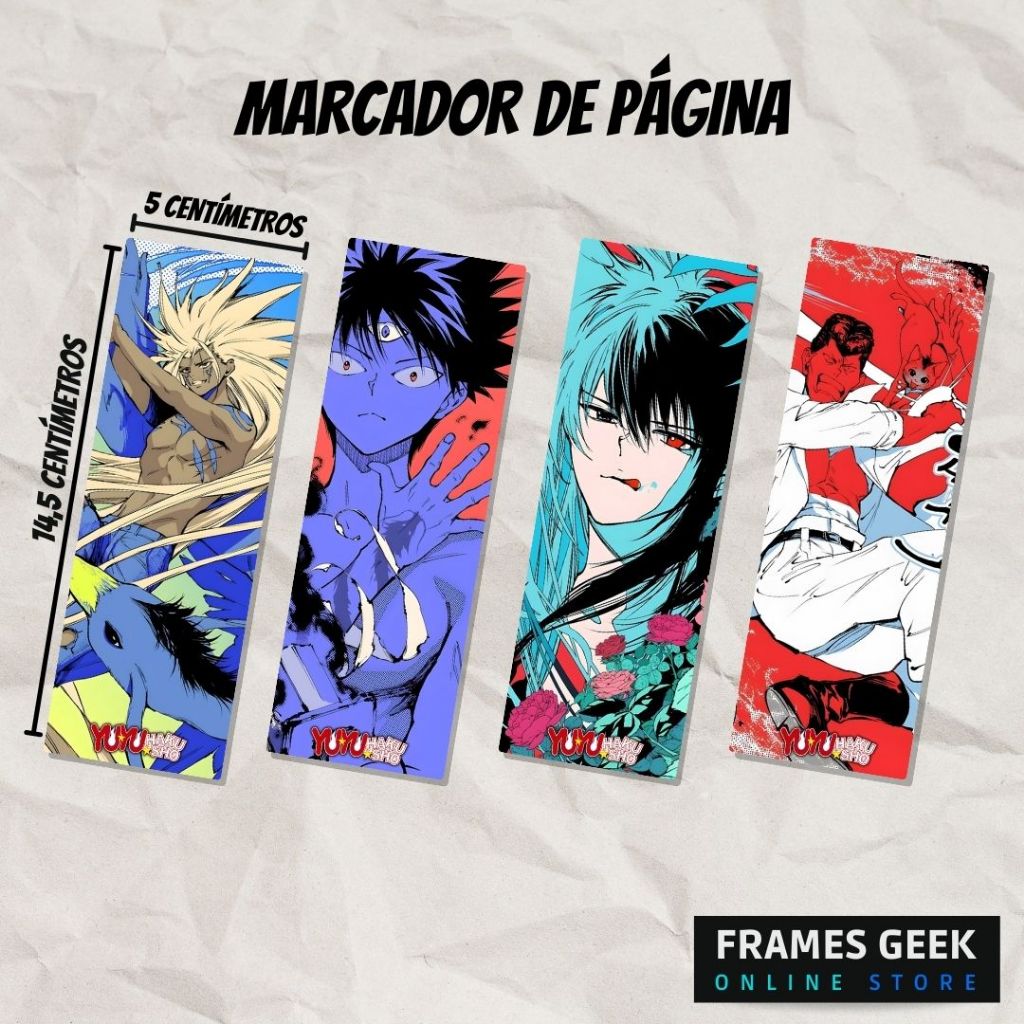 Marcador de página Yu Yu Hakusho plastificado