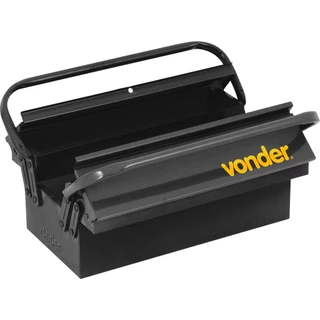 Caixa Metálica Sanfonada Ferramentas 3 Gavetas 40 cm Vonder