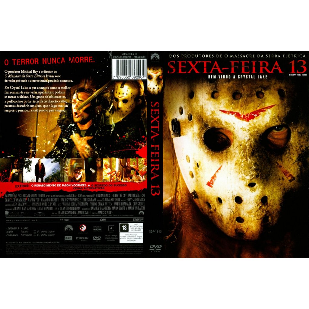 チェリビダッケ 13 DVD SEXTA FEIRA 13 - BEM VINDO A CRYSTAL LAKE (2009) | Shopee Brasil