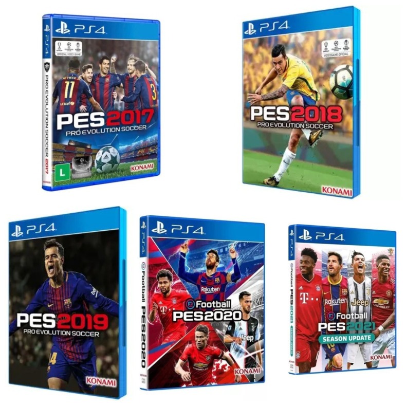 Pes 2017,18,19,20 e 21P s 4 Midia fisica Pt Br