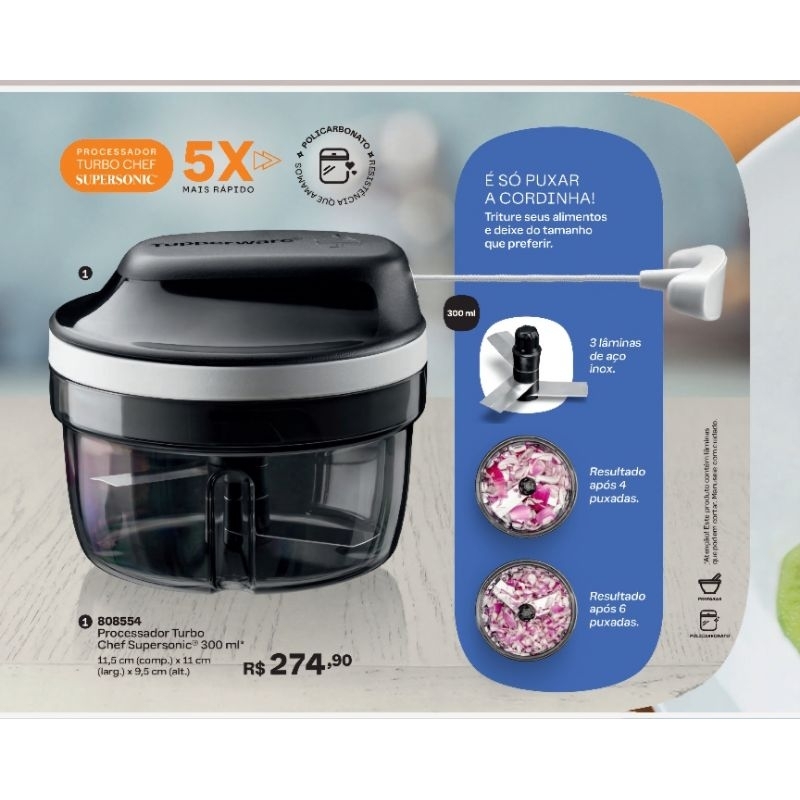 Turbo Chef Supersonic Tupperware | Shopee Brasil