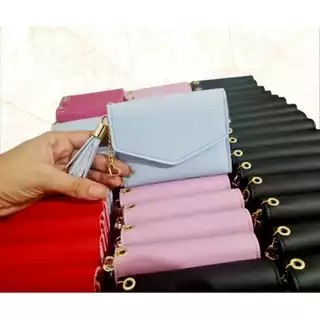 Carteira feminina, kit com 5 unidades em Oferta na Shopee