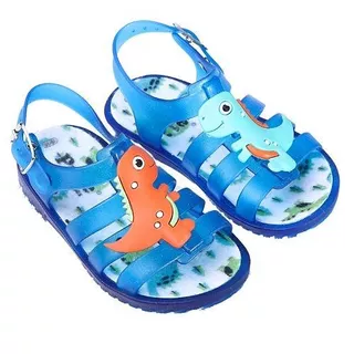 Sandália Papete Infantil Meninos Bebê Dino Led