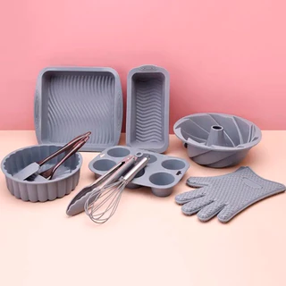 Kit Forma Assadeira Silicone Antiaderente Bolos Cupcakes Decoração
