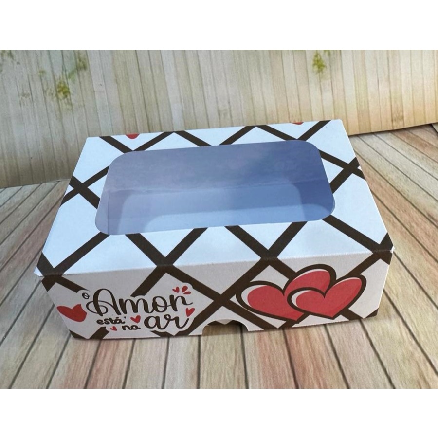 10 Caixas Mini Coração lapidado Lembrança Dia dos Namorados