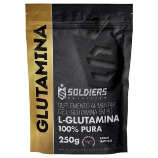 L-Glutamina 250g - 100% Pura Importada - Soldiers Nutrition