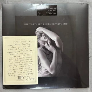 VINIL Taylor Swift - The Tortured Poets Department + Note RSD (LACRADO) Black Dog LP 2x Special Edition Importado Carta