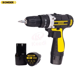 Parafusadeira Sem Fio De 12v, 1350 Rpm Bomder 2 Baterias BOM-9968