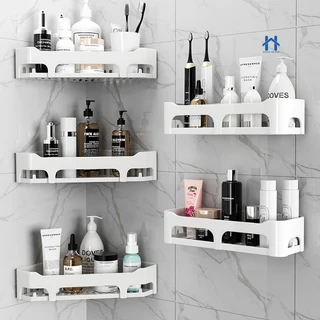 Suporte Organizador De Parede Plástico ABS Alta Resistência e Adesivo Para Shampoo Banheiro Cozinha