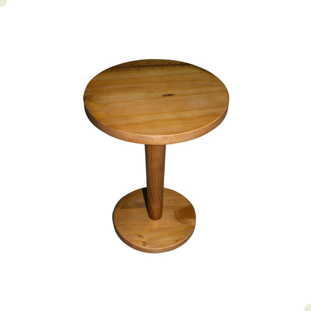 Mesinha Pequena De Apoio Madeira Natural Ou Verniz 30 Cm | Shopee Brasil