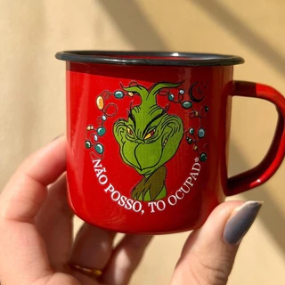Xícara Grinch Ocupado - Metal