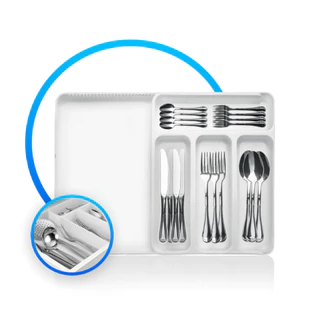 Organizador De Gaveta Extensível Divisor Porta Talheres Utensílios Cozinha Banheiro Arthi