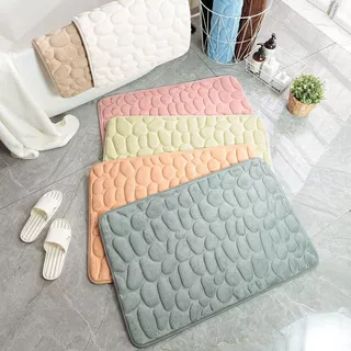 Kit 4 Tapetes Soft para Banheiro, Sala e Quarto com Diversas Cores 40cm x 60cm