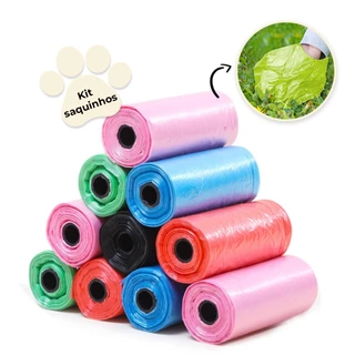Kit Rolinhos De Saquinhos/Refil de Lixo Para Coco Pet Gato Cachorro