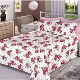 LENÇOL CASAL VIROL SEM ELÁSTICO AVULSO PARA COBRIR CAMA ESTAMPADO