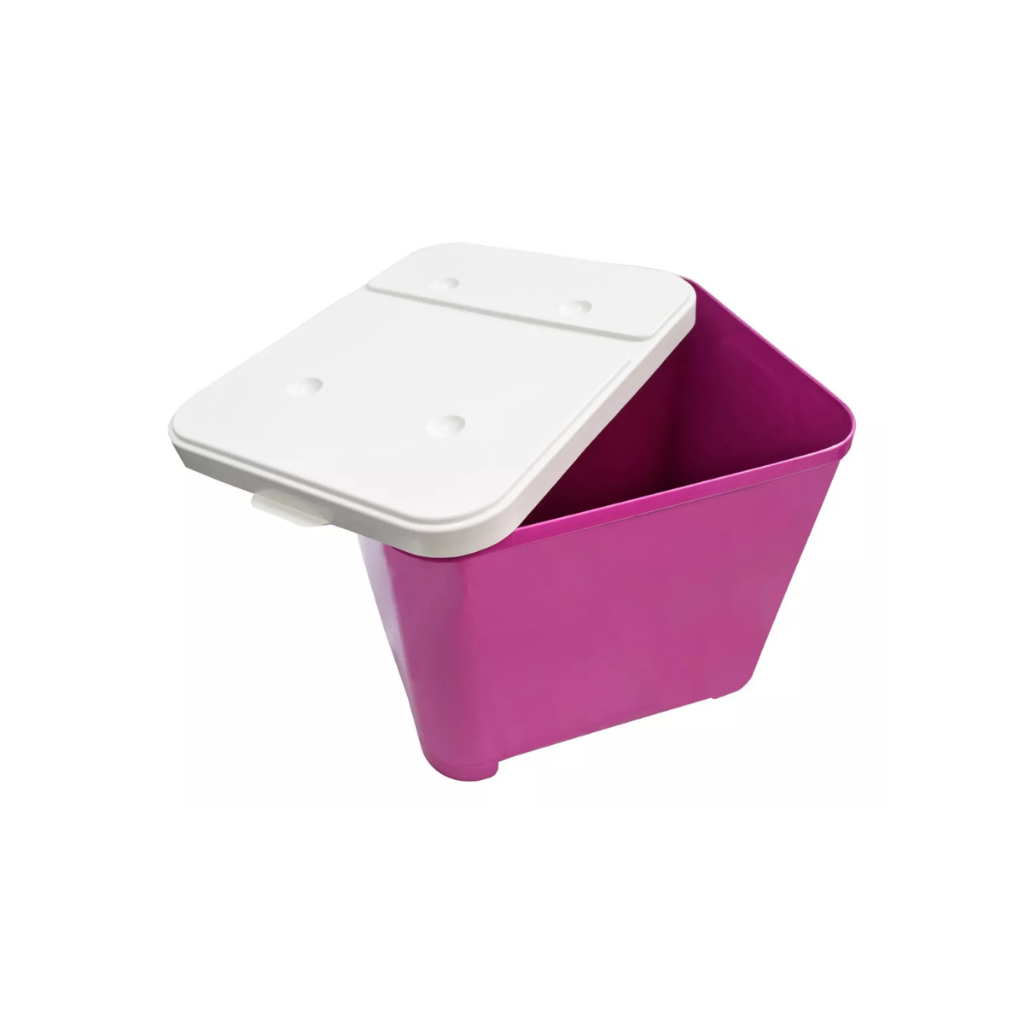 Container Furacao Pet 15 Kg Rosa Canister Porta Ração Cor Preto ...