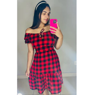 Vestido Curto Ombro a ombro Feminino Confortável Moda Cristã Moda Blogueira Lançamento Verão Floral