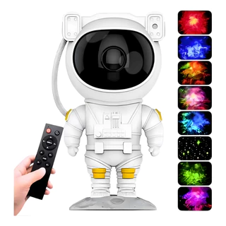 Projetor Astronauta Criativa Céu Estrelado Efeito Galáxia Original B-Max