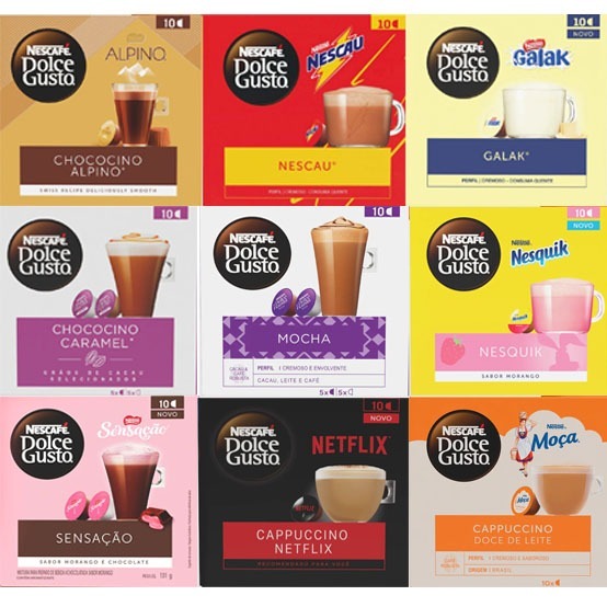Dolce Gusto cápsulas diversos sabores premium
