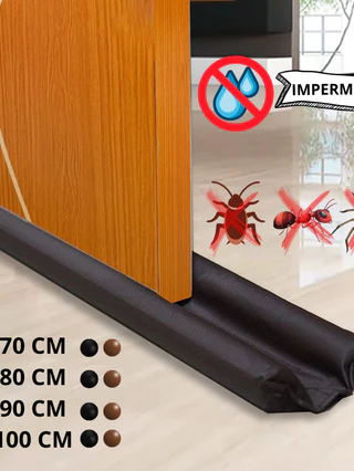 Veda Porta Protetor 80cm 90cm Rolinho Impermeável Vedação De Porta Duplo Para Não Entra Bicho Vedapó