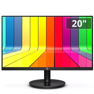 Monitor 20" LED, Widescreen, Vesa, Ajuste de inclinação, HDMI/VGA, Preto