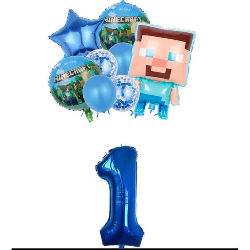 Kit Balão Metalizado Minecraft | Shopee Brasil