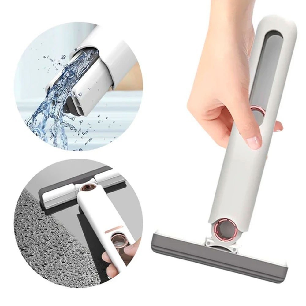 Mini Mop Rodo Esfregão De Limpeza Dobrável Portátil