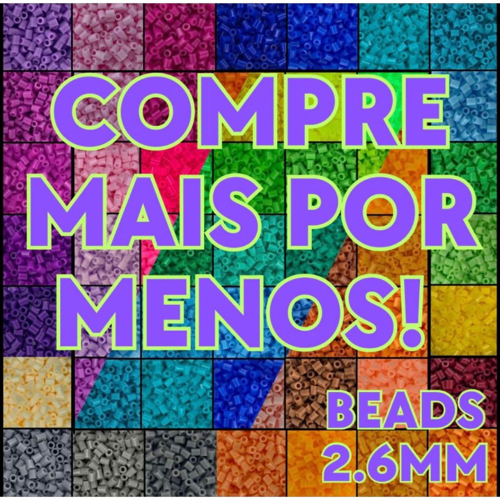 Varias Cores Perler Hama Beads 2.6mm Soft Pixel Arte 72 Cores a sua escolha