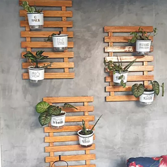 1 Estrado De Madeira 60x40 Decoração Pallet Parede Painel