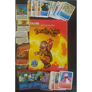 45 Cards club Penguin Desafio Ninja fogo sem repetição.