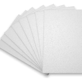 Isopor Placa 10mm (1cm) Eps kit C/ 6 unid - Branco 1,00 X 0,50 - Isomagic