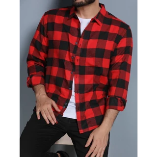 Camisa Manga Longa Xadrez Masculino Flanelado Importado Festa Junina