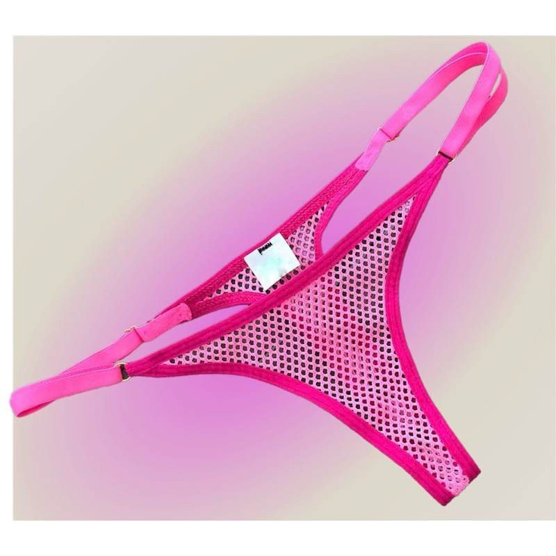 Calcinha fio dental sexy pink