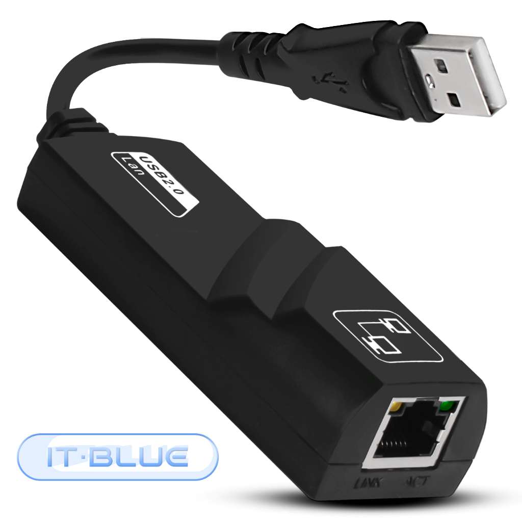 Adaptador Ethernet Usb 2.0 Rede Gigabit Rj45 10/100 cabo