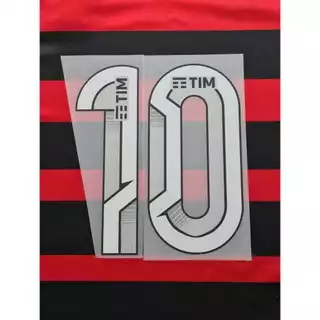 Números Para Personalização Camisa Flamengo 2024 Arrascaeta De La Cruz Cebolinha