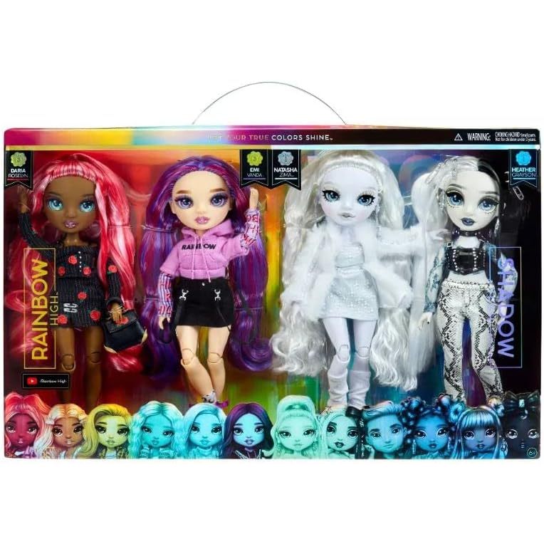 Boneca Rainbow High Shadow High Daria Roselyn, Emi Vanda, Natasha Zima ...