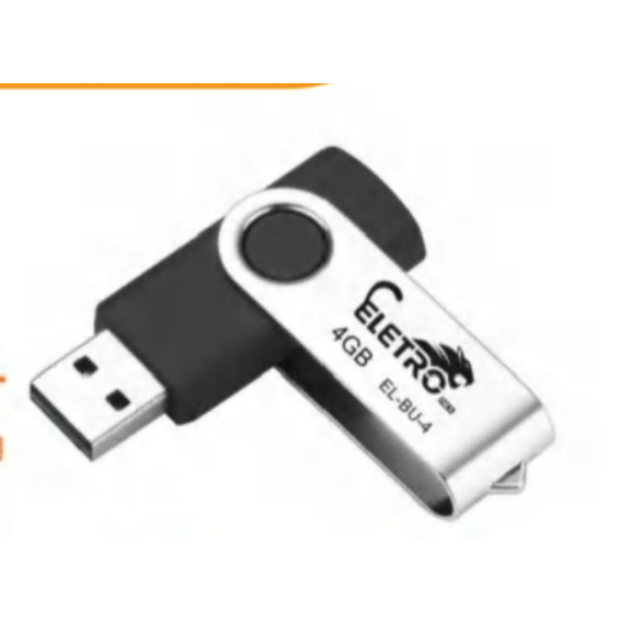 kit 10 Pen Drive 4GB Eletromex EL-BU4/al-u-4