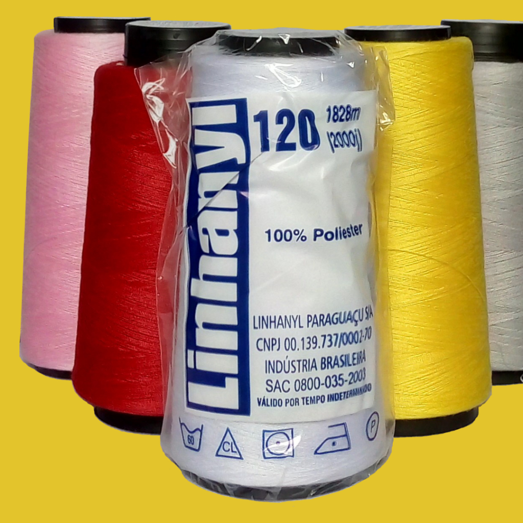 Kit c/ 10 Linhas Para Costura Reta 2000J Linhanyl. | Shopee Brasil