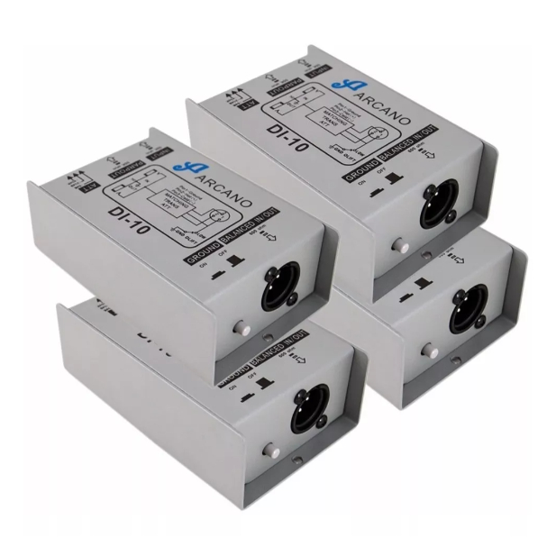 KIT 4 Direct Box passivo Arcano DI-10