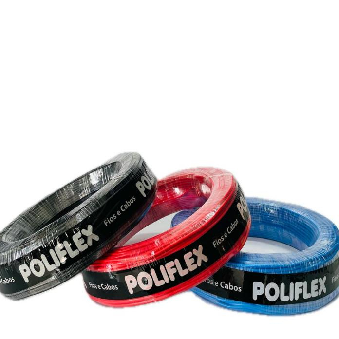 Fio Cabo Elétrico Flexível 6mm Rolo c/100 Metros.
