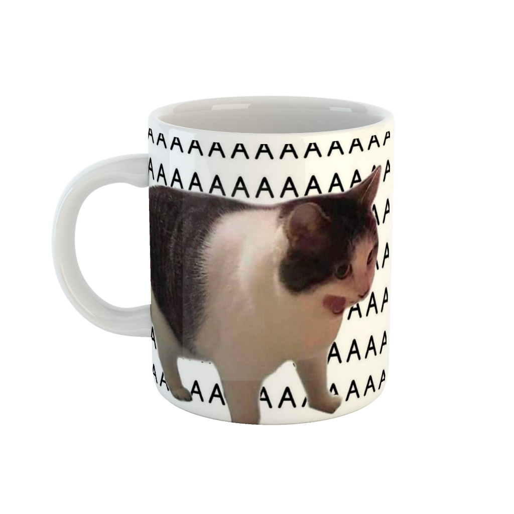 caneca meme gato Cat - A A A A A A A A