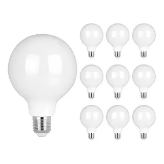 Kit 10 Lâmpadas Led Parte Filamento Leitosa G95 4W E27