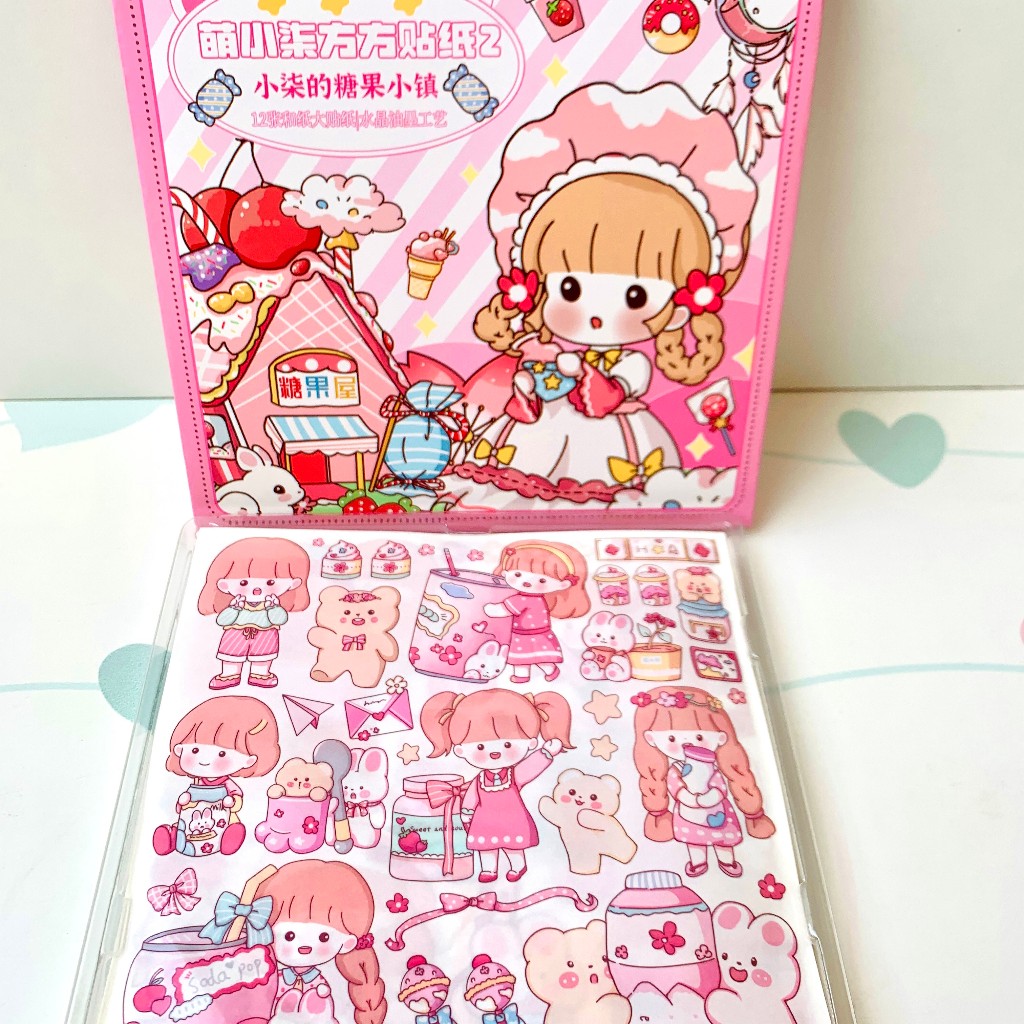 Caixa de Adesivos - Meninas Fofas Kawaii | Shopee Brasil
