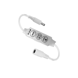 kit 1un/Kit 3un Dimmer Controlador Strobo Para Fita Led Barra de Led 1 Cor 5v-24v Cor Única Encaixe Rápido