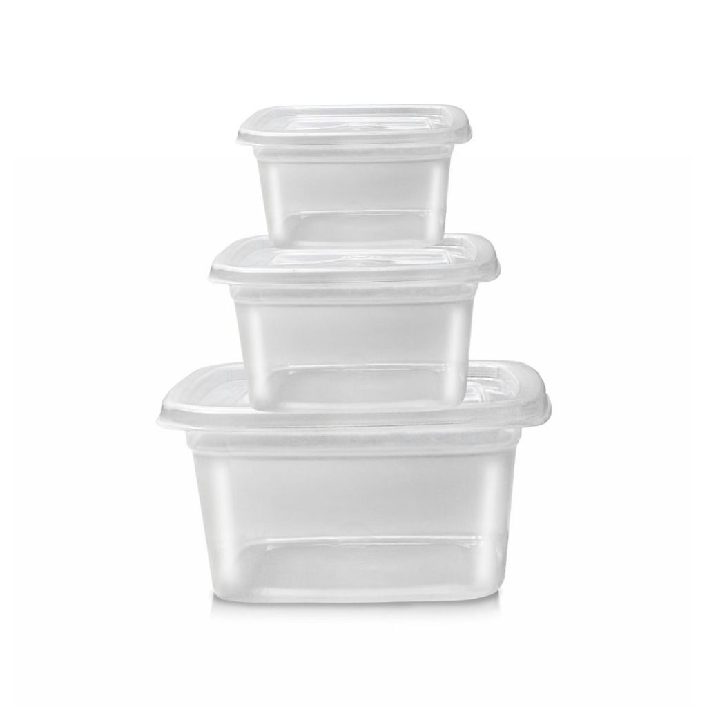Trio de Pote Micro E Freezer 750ml Kit C/12u Reutilizável Cor ...