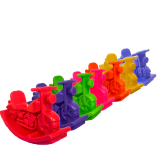 Gangorra Moto Infantil 7 Cores Disponíveis - Brinquedo Motoca Playground Resistente e Seguro