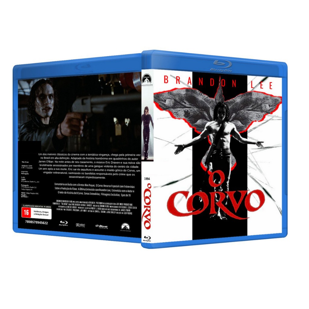 Blu-ray: O Corvo - Remasterizado DUB/LEG [PERSONALIZADO] | Shopee